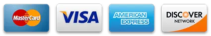 Payment card types accepted at the official checkout